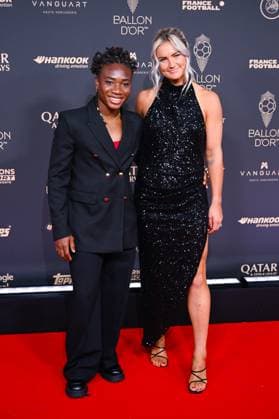 FOOTBALL : Ballon d Or 2025 - Paris - 22 09 2025 Lindsey Horan (R) and guest attend the Ballon d Or Ceremony at Theatre du Chatelet on September 22, 2025 in Paris, France ( Photo by Federico Pestellini PSNewz ) ParisFrance  Copyright: xFedericoxPestellinix