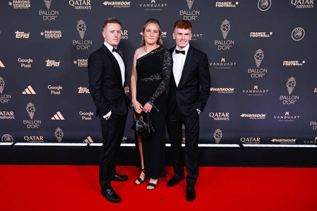 FOOTBALL : Ballon d Or 2025 - Paris - 22 09 2025 Wieke Kaptein ( C ) and guests attend the Ballon d Or Ceremony at Theatre du Chatelet on September 22, 2025 in Paris, France ( Photo by Federico Pestellini PSNewz ) ParisFrance  Copyright: xFedericoxPestellinix
