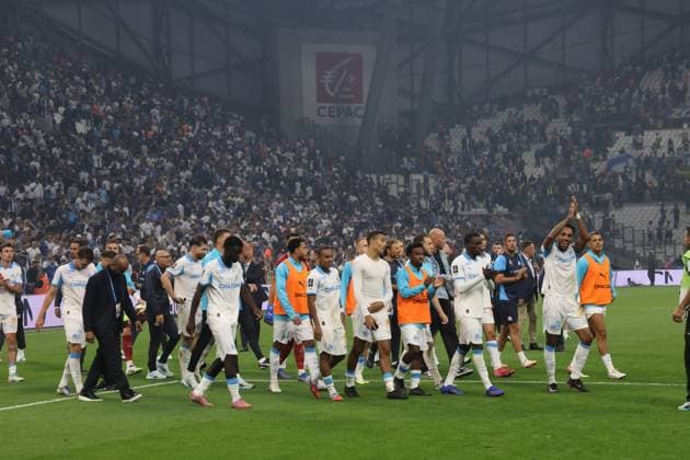 McDonald s Ligue 1 match between Olympique de Marseille and PSG at the Orange Velodrome, 22 September 2025. Le Classico with OM victory. - 22 09 2025 - France Bouches-du-Rhone Marseille -  SylvainxRostaingx xLexPictorium LePictorium_0315338