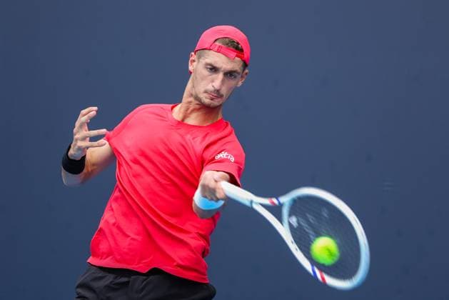 BEIJING, CHINA - SEPTEMBER 23: Terence Atmane of France competes in the Men s Singles Qualifying first round match against Sun Fajing of China on day 2 of the 2025 China Open at National Tennis Center on September 23, 2025 in Beijing, China.  Copyright: xVCGx 111592710200