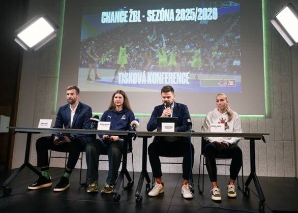 Basketball, Women, Press conference for the new season of the womens basketball league in Prague