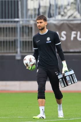 SOCCER - UEFA EL, Midtjylland vs Sturm GRAZ,AUSTRIA,23.SEP.25 - SOCCER - UEFA Europa League, FC Midtjylland vs SK Sturm Graz, preview, training Sturm. Image shows Matteo Bignetti (Sturm).  GEPAxpictures xMarioxBuehner-Weinrauch