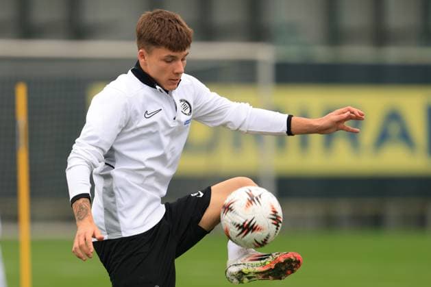 SOCCER - UEFA EL, Midtjylland vs Sturm GRAZ,AUSTRIA,23.SEP.25 - SOCCER - UEFA Europa League, FC Midtjylland vs SK Sturm Graz, preview, training Sturm. Image shows Jan Filip Rozga (Sturm).  GEPAxpictures xMarioxBuehner-Weinrauch