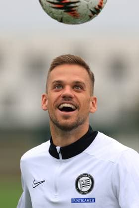 SOCCER - UEFA EL, Midtjylland vs Sturm GRAZ,AUSTRIA,23.SEP.25 - SOCCER - UEFA Europa League, FC Midtjylland vs SK Sturm Graz, preview, training Sturm. Image shows Tomi Horvat (Sturm).  GEPAxpictures xMarioxBuehner-Weinrauch