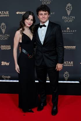CÃ rÃ monie de remise du Ballon d Or 2025. Ballon d OR 2025 award ceremony held in Paris, TheÃ¢tre du Chatelet. - Madalena Aragao and Joao Neves 448933 2025-09-22 Paris France  Copyright: xLionelxGuericolasx xStarfacex STAR_448933_356