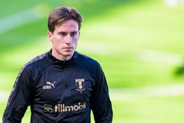 250923 Nils Zätterström during a training session with Malmö FF on September 23, 2025 in Malmö Photo Ludvig Thunman BILDBYRAN code LT LT0728 fotboll football soccer fotball uefa europa league europa league träning practice training malmö ff bbeng  Copyright: LUDVIGxTHUNMAN BB250923LT026