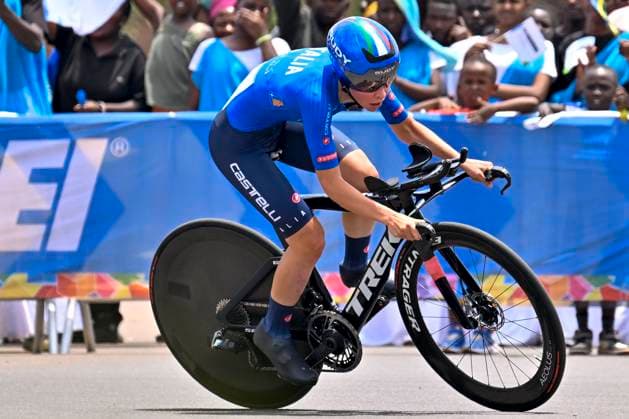 Cycling, World Championships in Kigali, Rwanda, men, juniors, individual time trial