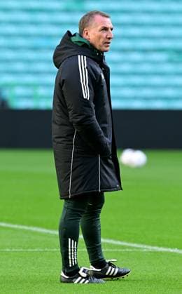 Celtic Manager Brendan Rodgers ahead of the UEFA Europa League match, round 1 of 8 between Crvena zvezda and Celtic FC at Celtic Park, on 23rd September 2025 in Glasgow, Scotland. (Picture by Mark Runnacles) Celtic Training Session and press conference, PK, Pressekonferenz UEFA Europa League, Football, Scotland, UK - 23 Sep 2025Belgrade Rajko Mitic Stadium Serbia EDITORIAL USE ONLY No use with unauthorised audio, video, data, fixture lists, club league logos or live services. Online in-match use limited to 120 images, no video emulation. No use in betting, games or single club league player publications. Copyright: xMarkxRunnacles Shutterstockx 15499179bb