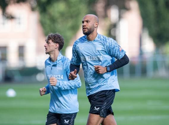 Soccer, Men, Season 2025 26, 2 Bundesliga, Hertha BSC, Training, f l Maurice Krattenmacher Hertha BSC , John Anthony Brooks Hertha BSC , 23 09 2025, Copyright: xSebastianxRäppold MatthiasxKochx