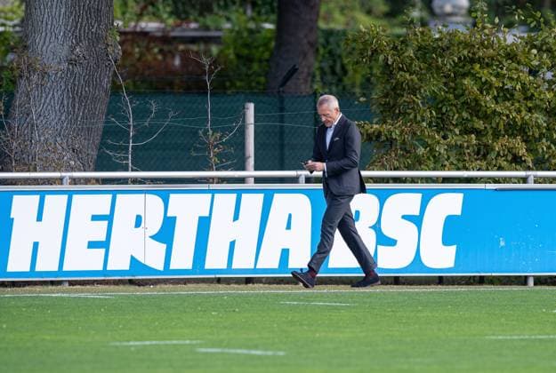Football, Men, Season 2025 26, 2 Bundesliga, Hertha BSC, Training, Managing Director Dr Peter Görlich Hertha BSC , 23 09 2025, Copyright: xSebastianxRäppold MatthiasxKochx
