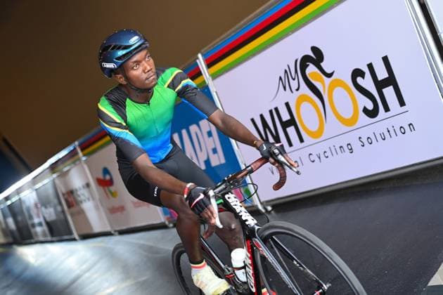 2025 UCI Road World Championships Picture by Simon Wilkinson SWpix.com - 23 09 2025 - Cycling - 2025 UCI Road World Championships - BK Arena to Kigali Convention Centre, Kigali, Rwanda - Men Junior Individual Time Trial (ITT) - Joseph Hatali (Tanzania) Copyright: x xSWpix.comx(t axPhotographyxHubxLtd)xSimonxWilkinson SWpix.comx SWP-3030-6084