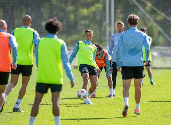 Soccer, Men, Season 2025 26, 2 Bundesliga, Hertha BSC, Training, Paul Seguin Hertha BSC , 23 09 2025, Copyright: xSebastianxRäppold MatthiasxKochx