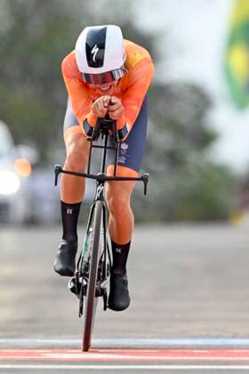 UCI 2025 Road World Championship, WM, Weltmeisterschaft Kigali 23 09 2025 KIGALI, RWANDA - SEPTEMBER 23 : Mouris Michiel (NED) during the Men Junior Individual Time Trial of the UCI Road World Championships 2025 92nd edition an UCI World Championships cycling race of 22.6 km with start in Kigali and finish in Kigali on September 23, 2025 in Kigali, Rwanda, 23 09 2025 Kigali Rwanda  Copyright: xJanxDexMeuleneirx
