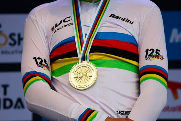 2025 UCI Road World Championships Kigali Rwanda 2025 UCI Road World Championships Kigali Rwanda - Men Junior Individual Time Trial - Kigali - Kigali 22,6 km - 23 09 2025 - Michiel Mouris (Netherlands) - photo Luca Bettini SprintCyclingAgency 2025 Kigali Rwanda  Copyright: xLucaxBettinix xSprintcyclingagencyx