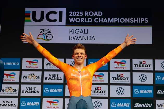 2025 UCI Road World Championships Kigali Rwanda 2025 UCI Road World Championships Kigali Rwanda - Men Junior Individual Time Trial - Kigali - Kigali 22,6 km - 23 09 2025 - Michiel Mouris (Netherlands) - photo Luca Bettini SprintCyclingAgency 2025 Kigali Rwanda  Copyright: xLucaxBettinix xSprintcyclingagencyx
