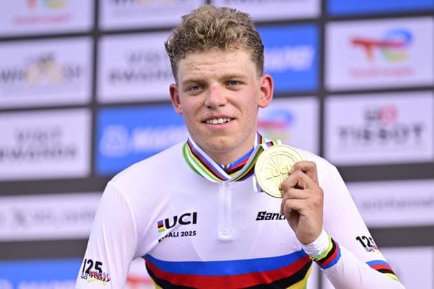 Cycling, World Championships in Kigali, Rwanda, Men, Juniors, Individual time trial, Michiel Mouris is world champion