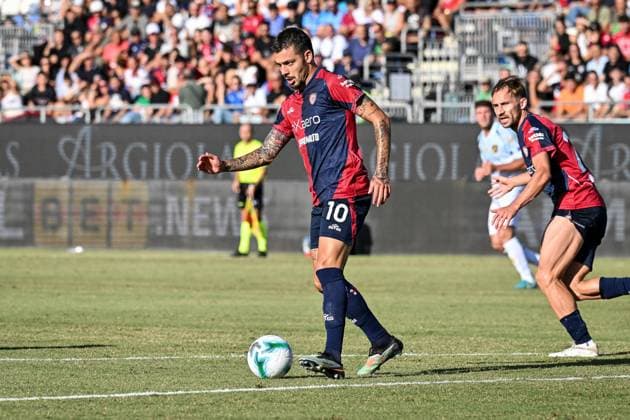 Gianluca Gaetano of Cagliari Calcio during Cagliari Calcio vs Frosinone Calcio, Italian football Coppa Italia match in Cagliari, Italy, September 23 2025  Copyright: xLuigixCanu IPAxSportx xipa-agency.netx xx IPA_65604845 IPA_Agency_IPA65604845