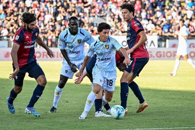 Grosso of Frosinone Calcio during Cagliari Calcio vs Frosinone Calcio, Italian football Coppa Italia match in Cagliari, Italy, September 23 2025  Copyright: xLuigixCanu IPAxSportx xipa-agency.netx xx IPA_65604934 IPA_Agency_IPA65604934