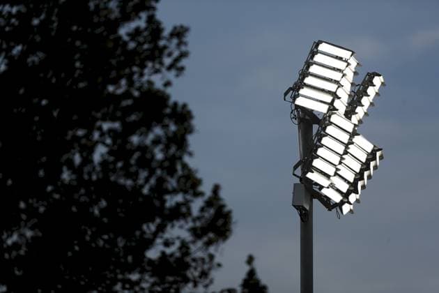 23 09 2025, xjcx, Herren, Fußball, Saison 2025 2026, Regionalliga Bayern, 9 Spieltag TSV Aubstadt FV Illertissen Symbolbild, Flutlicht Spiel in der NGN Arena Aubstadt Sulzfeld Schulstadion Aubstadt Bayern Germany