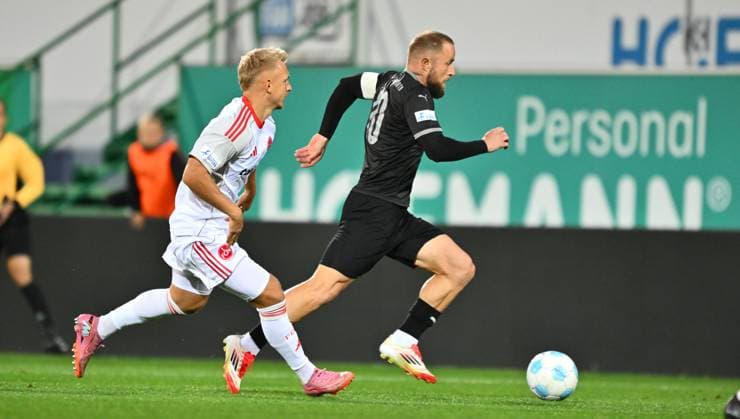 23 09 2025 Soccer Season 2025 2026 Regionalliga Bayern 10 Matchday SpVgg Greuther Fürth Fuerth II U23 Kleeblatt 1 FC Nürnberg II FCN Club xwoxzix Benedikt Kirsch 10, 1 FC Nürnberg FCN II Daniel Adlung 10, SpVgg Greuther Fürth II