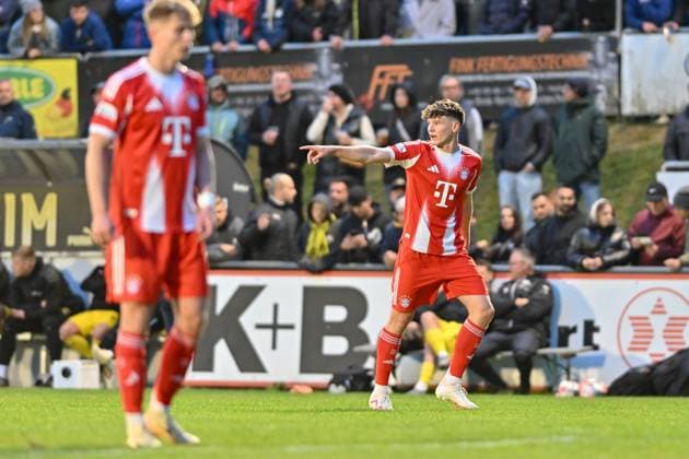 Regionalliga Bayern DJK Vilzing FC Bayern München II 23 09 2025 In the picture Richard Christian MEIER FC Bayern Muenchen II 11 single photo cropped Regionalliga Bayern DJK Vilzing FC Bayern Amateure Manfred Zollner Stadion on 23 09 2025 Copyright: xBEAUTIFULxSPORTS Goldbergx