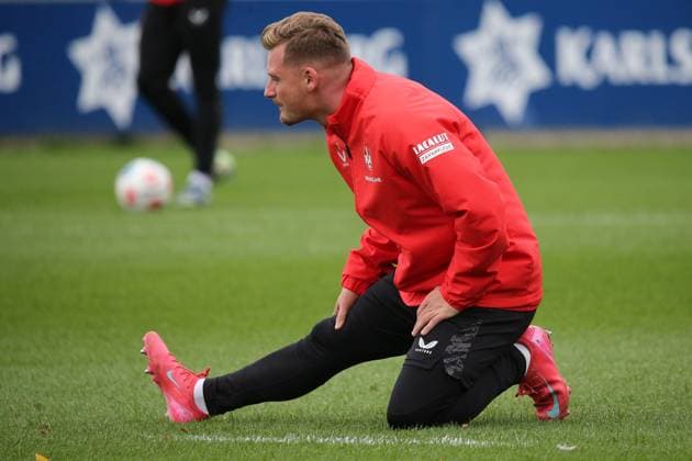 23 09 2025, xmohx, Soccer 2 Bundesliga, 1 FC Kaiserslautern Training v l Marlon Ritter 1 FC Kaiserslautern DFL DFB REGULATIONS PROHIBIT ANY USE OF PHOTOGRAPHS as IMAGE SEQUENCES and or QUASI VIDEO Kaiserslautern