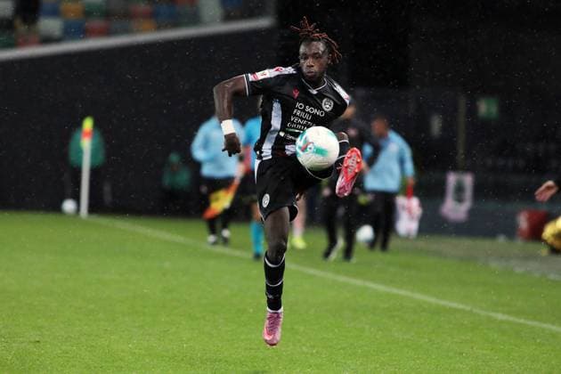UdineseÕs Hassane Kamara during the Frecciarossa Italian Cup 2025 2026 soccer match between Udinese and Palermo at Stadio Bluenergy in Udine , North Italy , Tuesday , September 23, 2025. - Soccer  Copyright: xAndreaxBressanutti LaPressex