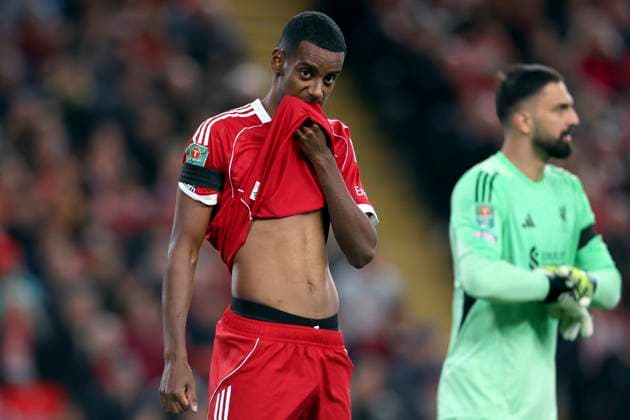Liverpool v Southampton - Carabao Cup Third Round Alexander Isak of Liverpool in action during the Carabao Cup Third Round match between Liverpool and Southampton at Anfield on September 23, 2025 in Liverpool, England. Liverpool Anfield England United Kingdom Copyright: xEdxSykes Sportsphoto APLx 14135982