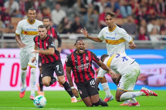 AC Milan s Christopher Nkunku during the round of 32 Frecciarossa Italian Cup 2025 2026 soccer match between Milan and Lecce at San Siro Stadium in Milan , North Italy , Tuesday , September 23 , 2025 . - Soccer  Copyright: xSpada LaPressex