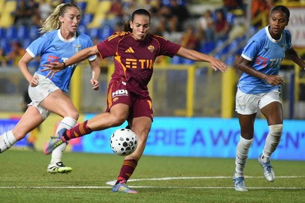 during the Serie A Women s Cup AS Roma vs SS Lazio at Romeo Menti Stadium  Copyright: xDaniloxGemito IPAxSportx xipa-agency.netx xx IPA_65613761 IPA_Agency_IPA65613761