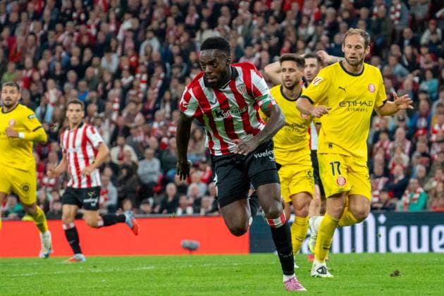 Inaki Williams (N9) in action during La Liga game between Athletic de Bilbao and Girona at San Mamés, Bilbao, Spain.  Copyright: xAndresxLopezxSheridanxx xSPPx Sportspressphoto_SPR30504