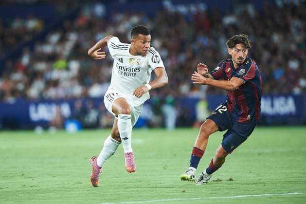 Killian Mbappe (Real Madrid CF) during the LaLiga EA Sports match between Levante UD and Real Madrid at Ciudad de Valencia on September 23, 2025 in Valencia, Spain. (Photo by Maria Jose Segovia DeFodi Images) Killian Mbappe Real Madrid CF during the LaLiga EA Sports match between Levante UD and Real Madrid at Ciudad de Valencia on September 23, 2025 in Valencia, Spain Photo by Maria Jose Segovia DeFodi Images