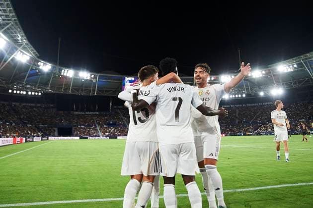 Vinicius Junior, Vini Jr (Real Madrid CF) celebrates his goal during the LaLiga EA Sports match between Levante UD and Real Madrid at Ciudad de Valencia on September 23, 2025 in Valencia, Spain. (Photo by Maria Jose Segovia DeFodi Images) Vinicius Junior, Vini Jr Real Madrid CF celebrates his goal during the LaLiga EA Sports match between Levante UD and Real Madrid at Ciudad de Valencia on September 23, 2025 in Valencia, Spain Photo by Maria Jose Segovia DeFodi Images