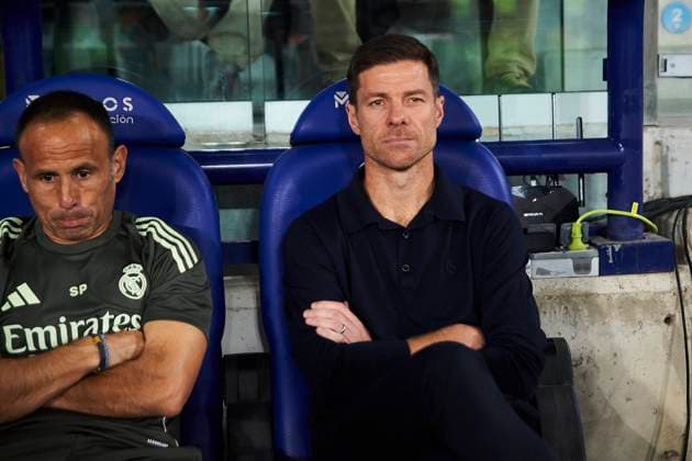 head coach Xabi Alonso (Real Madrid CF) during the LaLiga EA Sports match between Levante UD and Real Madrid at Ciudad de Valencia on September 23, 2025 in Valencia, Spain. (Photo by Maria Jose Segovia DeFodi Images) head coach Xabi Alonso Real Madrid CF during the LaLiga EA Sports match between Levante UD and Real Madrid at Ciudad de Valencia on September 23, 2025 in Valencia, Spain Photo by Maria Jose Segovia DeFodi Images