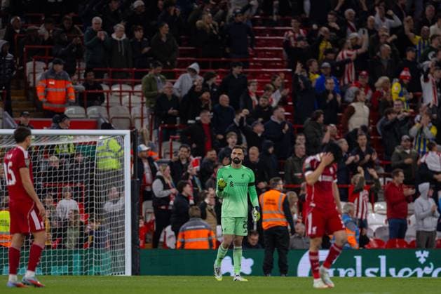Football - Football League Cup - 3rd Round - Liverpool FC v Southampton FC LIVERPOOL, ENGLAND - Tuesday, September 23, 2025: Liverpool s goalkeeper Giorgi Mamardashvili reacts to Southampton scoring the equaliser during the Football League Cup 3rd Round match between Liverpool FC and Southampton FC at Anfield. (Photo by David Rawcliffe Propaganda) LIVERPOOL Anfield MERSEYSIDE ENGLAND  Copyright: xDavidxRawcliffex P2025-09-23-Liverpool_Southampton-62