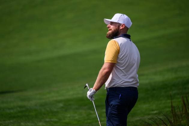 250923 Tyrrell Hatton of Team Europe during a practice round on day 3 of the Ryder Cup on September 23, 2025 in New York Photo Jesper Zerman BILDBYRAN kod JZ JZ0614 golf ryder cup usa europe bbeng  Copyright: JESPERxZERMAN BB250923JZ063