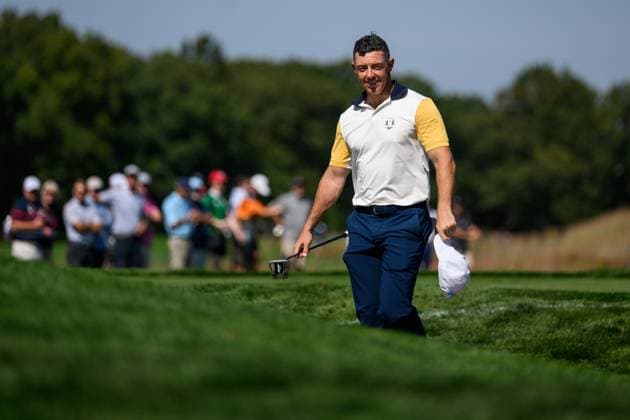 250923 Rory McIlroy of Team Europe during a practice round on day 3 of the Ryder Cup on September 23, 2025 in New York Photo Jesper Zerman BILDBYRAN kod JZ JZ0614 golf ryder cup usa europe bbeng  Copyright: JESPERxZERMAN BB250923JZ065