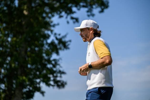 250923 Tommy Fleetwood of Team Europe during a practice round on day 3 of the Ryder Cup on September 23, 2025 in New York Photo Jesper Zerman BILDBYRAN kod JZ JZ0614 golf ryder cup usa europe bbeng  Copyright: JESPERxZERMAN BB250923JZ067