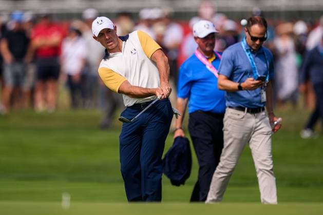 250923 Rory McIlroy of Team Europe during a practice round on day 3 of the Ryder Cup on September 23, 2025 in New York Photo Jesper Zerman BILDBYRAN kod JZ JZ0614 golf ryder cup usa europe bbeng  Copyright: JESPERxZERMAN BB250923JZ072
