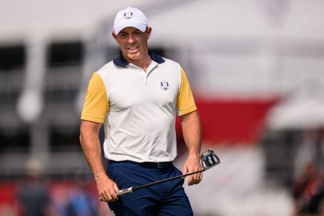 250923 Rory McIlroy of Team Europe during a practice round on day 3 of the Ryder Cup on September 23, 2025 in New York Photo Jesper Zerman BILDBYRAN kod JZ JZ0614 golf ryder cup usa europe bbeng  Copyright: JESPERxZERMAN BB250923JZ073