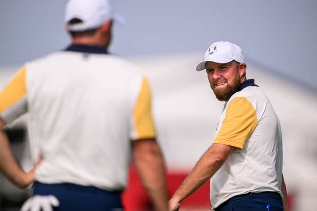 250923 Shane Lowry of Team Europe during a practice round on day 3 of the Ryder Cup on September 23, 2025 in New York Photo Jesper Zerman BILDBYRAN kod JZ JZ0614 golf ryder cup usa europe bbeng  Copyright: JESPERxZERMAN BB250923JZ074