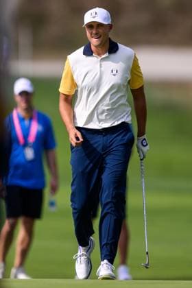 250923 Ludvig Aberg of Team Europe during a practice round on day 3 of the Ryder Cup on September 23, 2025 in New York Photo Jesper Zerman BILDBYRAN kod JZ JZ0614 golf ryder cup usa europe bbeng  Copyright: JESPERxZERMAN BB250923JZ078