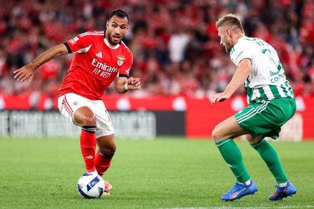 SL Benfica v Rio Ave FC - Liga Portugal BetClic 2025 2026 Ponta de lanca grego do SL Benfica Vangelis Pavlidis 14 durante a partida entre SL Benfica v Rio Ave FC, valida pela Liga Portugal BetClic 2025 2026 no Estadio Jose Alvalade, Portugal (Foto de Diogo Faria Reis Avant Sports) Lisboa Estadio da Luz Portugal Copyright: xDiogoxFariaxReis AvantxSportsx