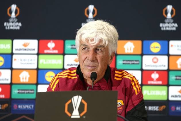 Football, EL, AS Roma press conference