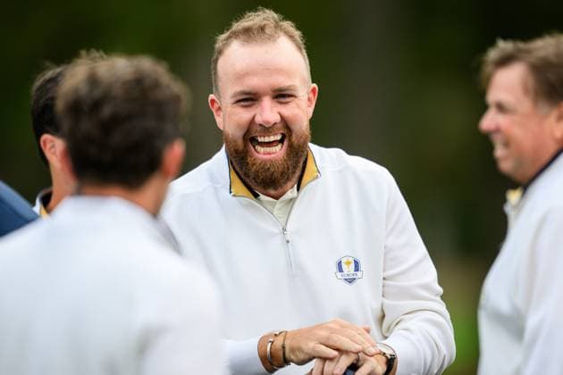 250923 Shane Lowry of Team Europe during a photo session on day 3 of the Ryder Cup on September 23, 2025 in New York Photo Jesper Zerman BILDBYRAN kod JZ JZ0614 golf ryder cup usa europe bbeng  Copyright: JESPERxZERMAN BB250923JZ090