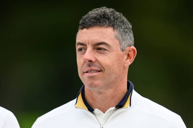 250923 Rory McIlroy of Team Europe during a photo session on day 3 of the Ryder Cup on September 23, 2025 in New York Photo Jesper Zerman BILDBYRAN kod JZ JZ0614 golf ryder cup usa europe bbeng  Copyright: JESPERxZERMAN BB250923JZ092