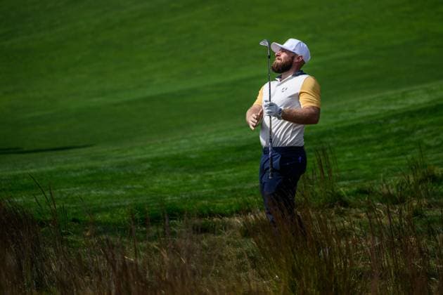 250923 Tyrrell Hatton of Team Europe during a practice round on day 3 of the Ryder Cup on September 23, 2025 in New York Photo Jesper Zerman BILDBYRAN kod JZ JZ0614 golf ryder cup usa europe bbeng  Copyright: JESPERxZERMAN BB250923JZ094