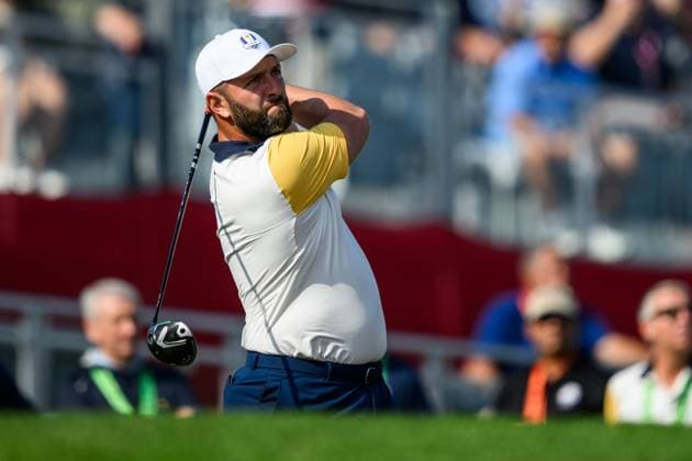 250923 Jon Rahm of Team Europe during a practice round on day 3 of the Ryder Cup on September 23, 2025 in New York Photo Jesper Zerman BILDBYRAN kod JZ JZ0614 golf ryder cup usa europe bbeng  Copyright: JESPERxZERMAN BB250923JZ106