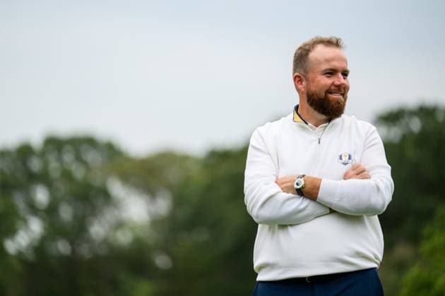 250923 Shane Lowry of Team Europe during a photo session on day 3 of the Ryder Cup on September 23, 2025 in New York Photo Jesper Zerman BILDBYRAN kod JZ JZ0614 golf ryder cup usa europe bbeng  Copyright: JESPERxZERMAN BB250923JZ107