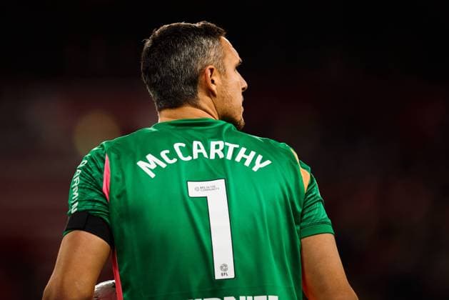 LIVERPOOL, ENGLAND - SEPTEMBER 23: Alex McCarthy of Southampton during a EFL Carabao Cup 2025 26 match between Liverpool and Southampton at Anfield on September 23, 2025 in Liverpool, England. (Photo by Koby Abbott Sports Press Photo)  Copyright: xKobyxAbbottx Sportspressphoto_SPR30972